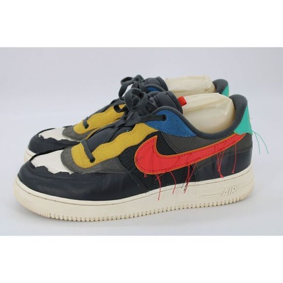 Nike Air Force 1 Low BHM Size 11 DK Smoke Grey/Track Red CT5534 001 - Picture 9 of 11